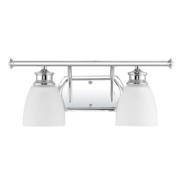 Beverly Metal/Glass Contemporary Modern LED Vanity Light - JONATHAN Y